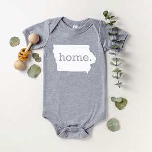 Homeland Tees Iowa Home State Onesie®, State Baby Bodysuit, Baby Shower Gift, New Baby Welcome Gift, Newborn Clothes Baby Boy Baby Girl