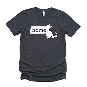 Homeland Tees Massachusetts Home State T-Shirt - Unisex