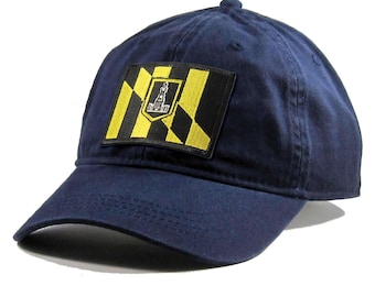 Homeland Tees Baltimore Flag Hat State Flag Embroidered Patch Dad Hat Men's Baseball Cap