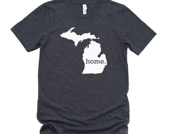 Homeland Tees Michigan Home State T-Shirt - Unisex