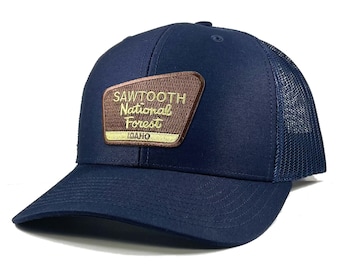 Homeland Tees Sawtooth National Forest Idaho Patch Trucker Hat