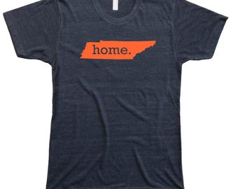 Homeland Tees Men's Tennessee Home T-Shirt ORANGE LOGO