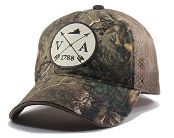 Homeland Tees Virginia Arrow Hat - Realtree Camo Trucker