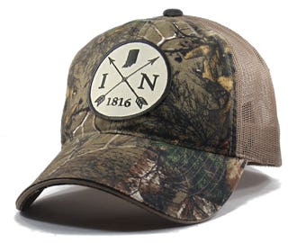 Homeland Tees Indiana Arrow Hat - Realtree Camo Trucker Men's Cap