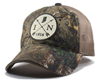 Homeland Tees Indiana Arrow Hat - Realtree Camo Trucker