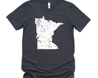 Homeland Tees Minnesota State Vintage Look Distressed Unisex T-shirt