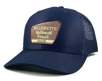 Homeland Tees Willamette National Forest Oregon Patch Trucker Hat