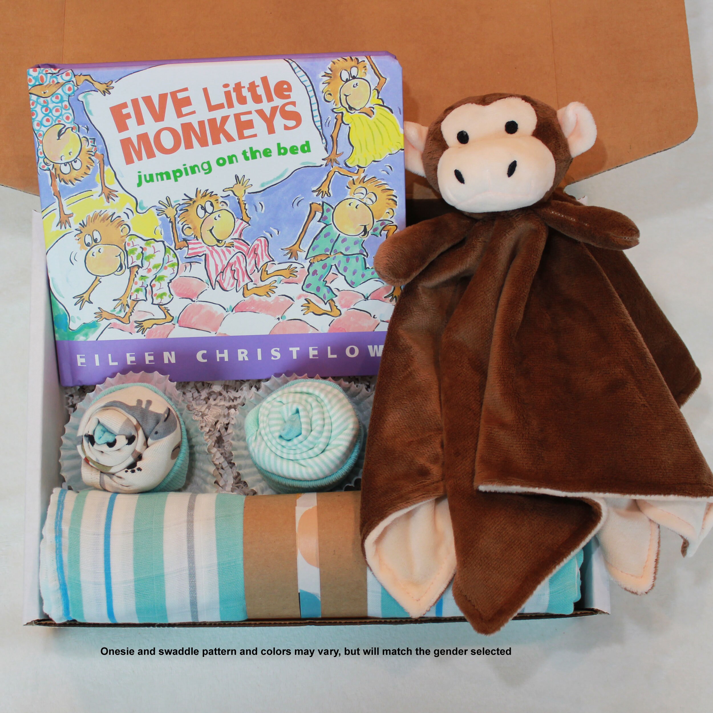 Five Little Monkeys Jumping on the Bed Gift Box Baby Shower Gift