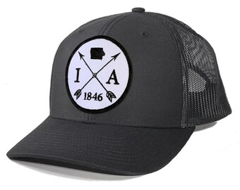 Homeland Tees Iowa Arrow Patch Trucker Hat