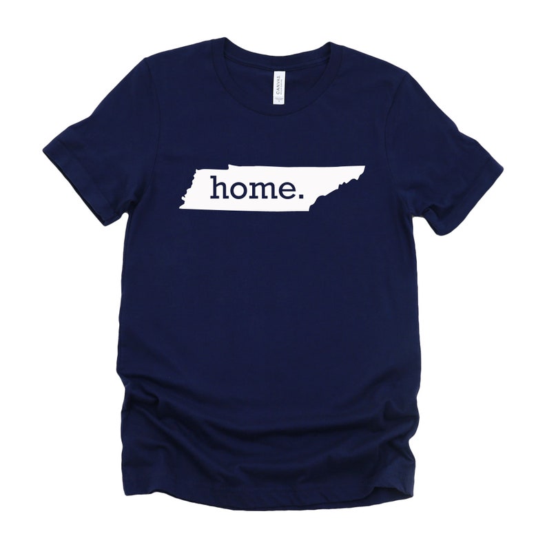 Homeland Tees Tennessee Home State T-Shirt Unisex True Navy