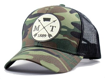 Homeland Tees Montana Arrow Hat - Army Camo Trucker