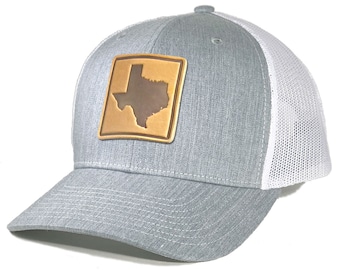 Homeland Tees Texas Leather Patch Trucker Hat