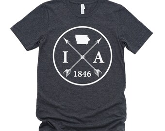 Homeland Tees Unisex Iowa Arrow T-Shirt