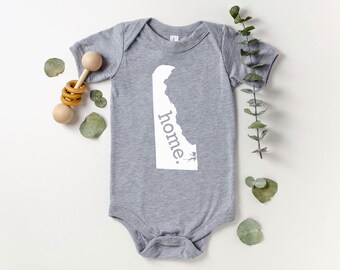 Homeland Tees Delaware Home State Onesie®, State Baby Bodysuit, Baby Shower Gift, New Baby Welcome Gift, Newborn Clothes Baby Boy Baby Girl