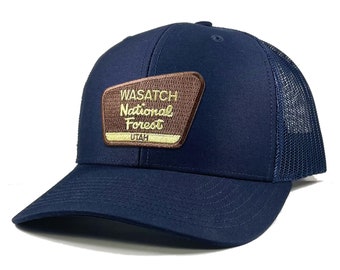 Homeland Tees Wasatch National Forest Utah Patch Trucker Hat