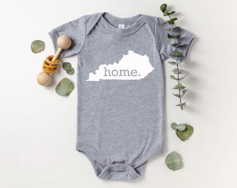 Homeland Tees Kentucky Home State Onesie® Baby Bodysuit, New Baby Gift Baby Shower Gift, Baby Boy Baby Girl, Coming Home Outfit