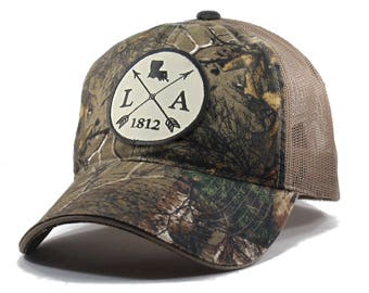 Homeland Tees Louisiana Arrow Hat - Realtree Camo Trucker