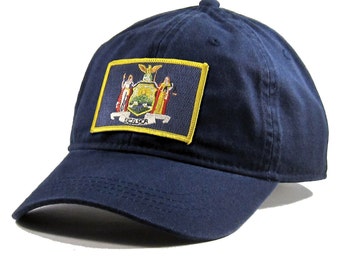 Homeland Tees New York Flag Hat State Flag Embroidered Patch Dad Hat Men's Baseball Cap