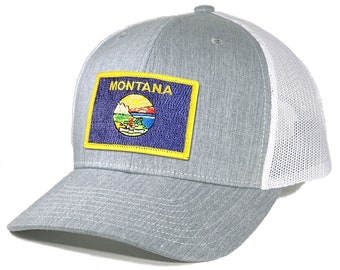 Homeland Tees Montana Flag Patch Trucker Hat