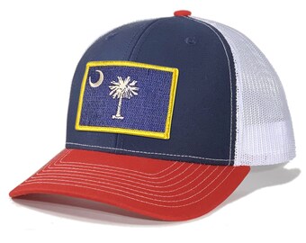 Homeland Tees South Carolina Flag Patch Trucker Hat