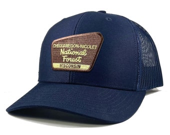 Homeland Tees Chequamegon Nicolet National Forest Wisconsin Patch Trucker Hat