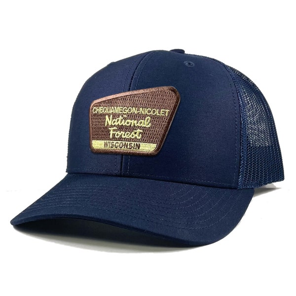 Homeland Tees Chequamegon Nicolet National Forest Wisconsin Patch Trucker Hat