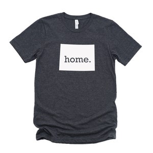 Homeland Tees Colorado Home State T-Shirt Unisex Dark Grey Heather