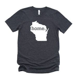 Homeland Tees Wisconsin Home State T-Shirt - Unisex