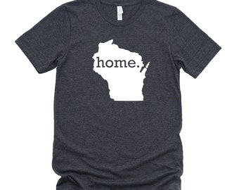 Homeland Tees Wisconsin Home State T-Shirt - Unisex