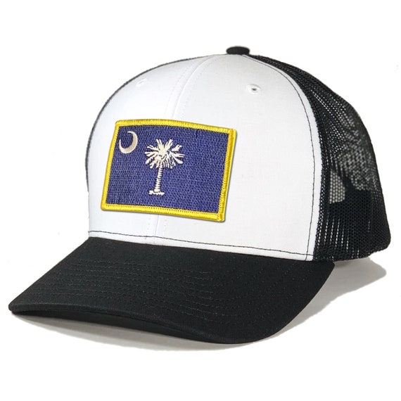 Homeland Tees Men's South Carolina Leather Patch Trucker Hat - Heather