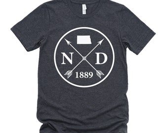 Homeland Tees Unisex North Dakota Arrow T-Shirt
