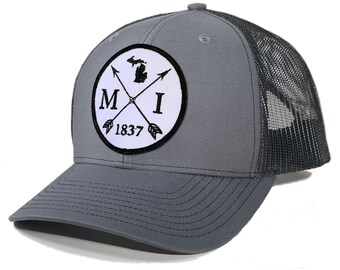 Homeland Tees Michigan Arrow Patch Trucker Hat