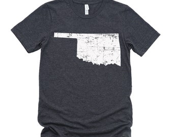 Homeland Tees Oklahoma State Vintage Look Distressed Unisex T-shirt