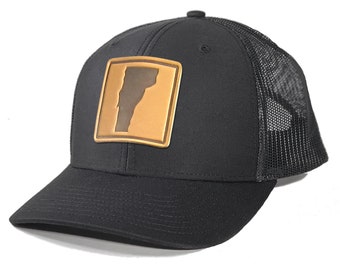 Homeland Tees Vermont Leather Patch Trucker Hat