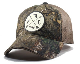 Homeland Tees Florida Arrow Hat - Realtree Camo Trucker Men's Cap