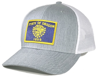 Homeland Tees Oregon Flag Patch Trucker Hat