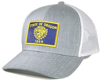 Homeland Tees Oregon Flag Patch Trucker Hat