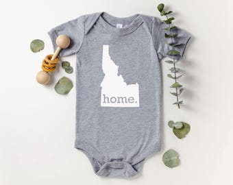 Homeland Tees Idaho Home State Onesie® Baby Bodysuit, New Baby Gift Baby Shower Gift, Baby Boy Baby Girl, Coming Home Outfit