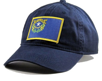 Homeland Tees Nevada Flag Hat State Flag Embroidered Patch Dad Hat Men's Baseball Cap