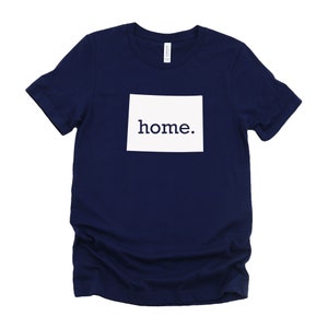 Homeland Tees Colorado Home State T-Shirt Unisex True Navy