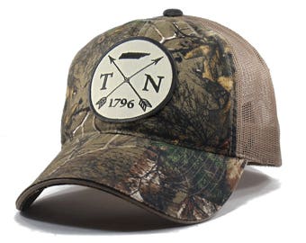Homeland Tees Tennessee Arrow Hat - Realtree Camo Trucker Men's Cap