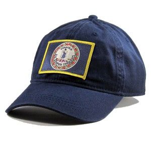 Homeland Tees Chapeau drapeau Virginie Drapeau d&#39;État écusson brodé Papa Chapeau Casquette de baseball pour homme