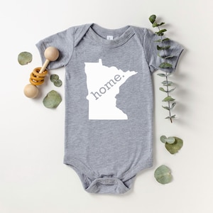 Homeland Tees Minnesota Home State Onesie®, State Baby Bodysuit, Baby Shower Gift, New Baby Welcome Gift, Newborn Clothes Baby Boy Baby Girl