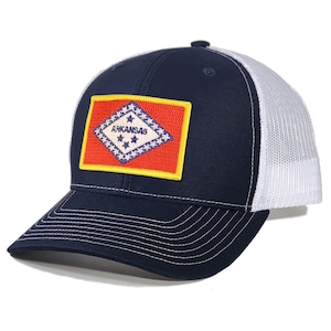 Homeland Tees Arkansas Flag Patch Trucker Hat