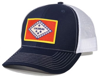 Homeland Tees Arkansas Flag Patch Trucker Hat