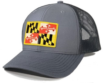 Homeland Tees Maryland Flag Patch Trucker Hat