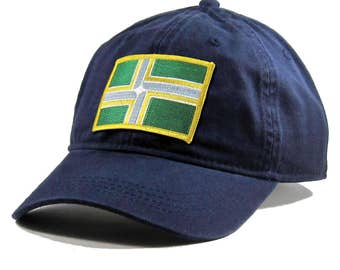 Homeland Tees Portland Flag Hat State Flag Embroidered Patch Dad Hat Men's Baseball Cap