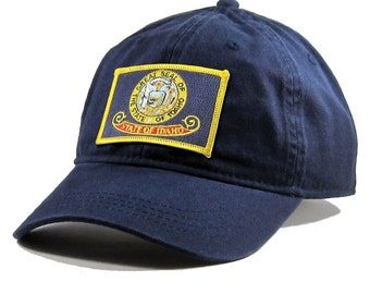 Homeland Tees Idaho Flag Hat State Flag Embroidered Patch Dad Hat Men's Baseball Cap