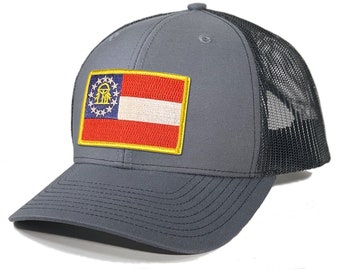 Homeland Tees Georgia Flag Patch Trucker Hat