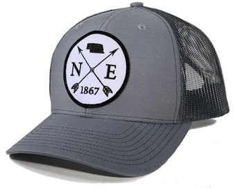 Homeland Tees Nebraska Arrow Patch Trucker Hat
